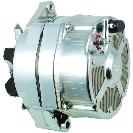 Wai Global Alternator, ALTDR 10SI 1WIRE CHROME, 94 Amp12 Volt, CW, 1Groove Pulley, 1Wire System, Chrome 7152CN-94A